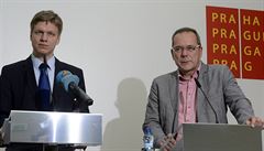 Pražský exprimátor Tomáš Hudeček z TOP 09 (vlevo) a předseda pražské TOP 09... | na serveru Lidovky.cz | aktuální zprávy