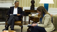 Barack Obama telefonicky diskutuje o hrozb� eboly s �editelem Centra pro...