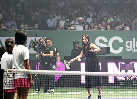 Tenistka Li Na se divákm ukázala ve spoleenském