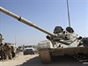 Irácký tank v Durf as-Sachru.
