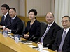 Delegace, která na jednání s prodemokratickými aktivisty zastupuje hongkongskou...