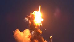 Americk raketa Antares explodovala krtce po startu. Mila k ISS