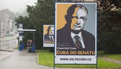 Billboardová kampaň Františka Čuby před volbami do Senátu v roce 2014