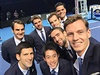 Tenisová smetánka. Tomá Berdychovi se povedla unikátní selfie.