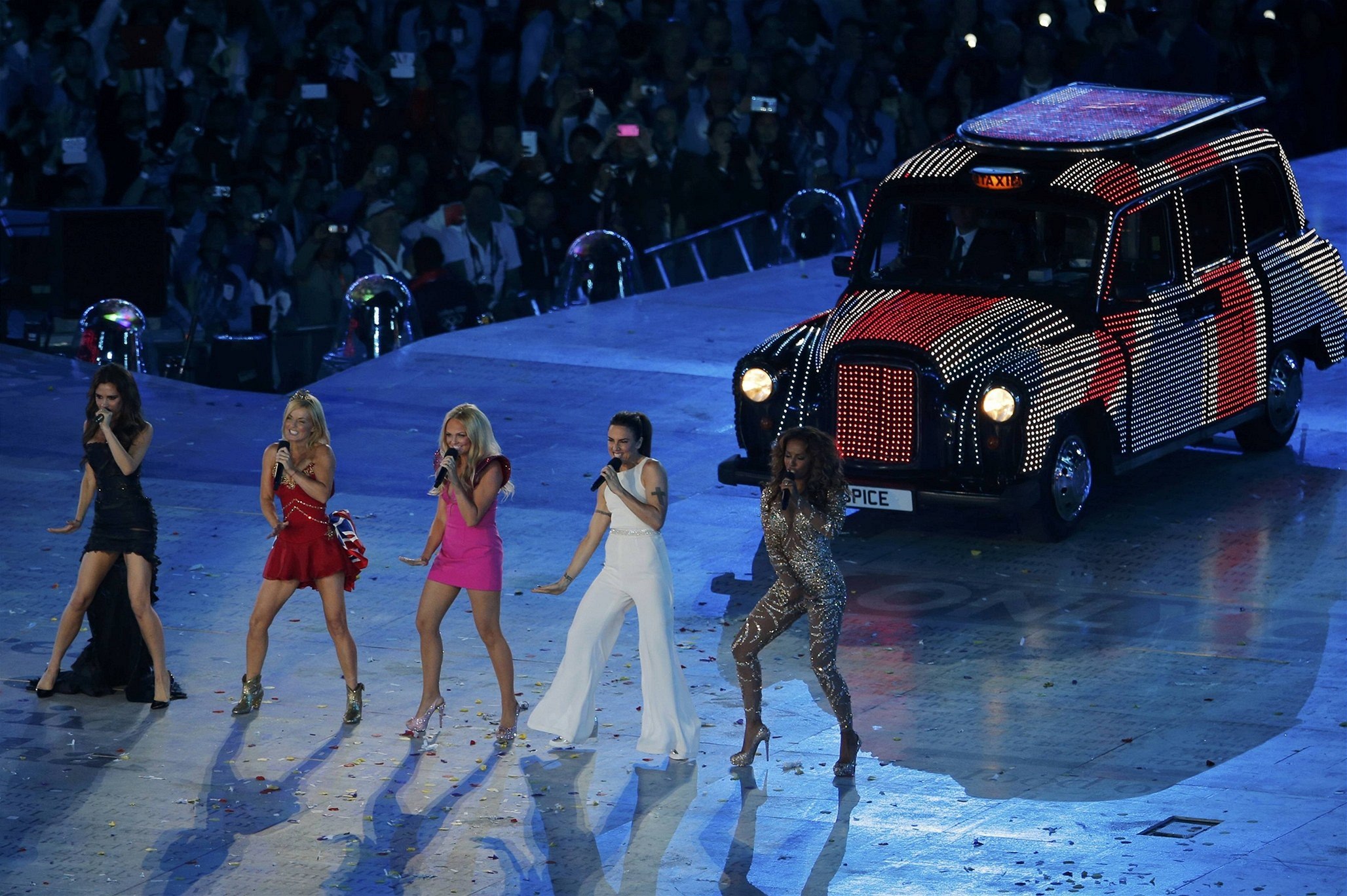 Spice Girls na zakon�ení olympijských her v Londýn�.