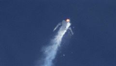 Exploze a následná havárie rakety SpaceShipTwo.