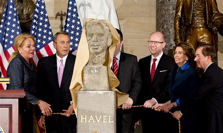 Vclav Havel se zaazuje mezi velikny v americkho Kongresu