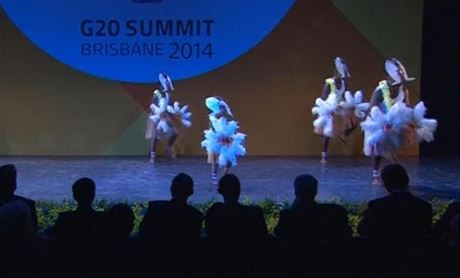 Tanení vystoupení na summitu G20.