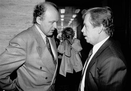Marián alfa a Václav Havel v roce 1991