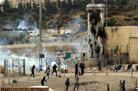 Střety Palestinců s Izraelci v Jeruzalémě.