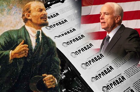 Vladimír Iljič Lenin, noviny Pravda a John McCain