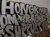 Nápis na Lennonově zdi na Kampě v Praze: To Hongkong from Prague - We Support...
