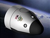 Poítaová simulace suborbitální lodi New Shepard.