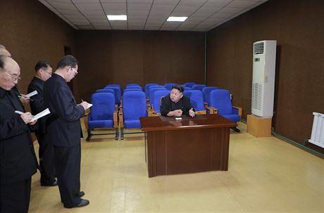 Severokorejsk vdce Kim ong-un ve stedu navtvil studio kreslenho filmu.