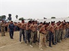 Sunnittí kmenoví bojovníci ped zaátkem tréninku.