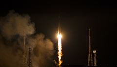 Sojuz TMA-15M startuje z Bajkonuru