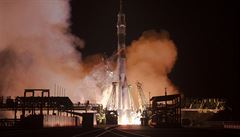 Sojuz TMA-15M startuje z Bajkonuru vst�íc ISS