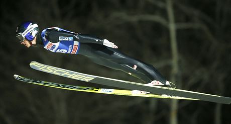 Gregor Schlirenzauer na mstku v Lillehammeru.