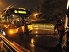 Námraza na vedení i vozovce znemonila 1. prosince prjezd trolejbus sídlitm...