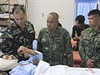 Lorenzo Vinciguerra ve filipínské vojenské nemocnici.