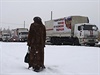 Ruský humanitární konvoj v Doncku.