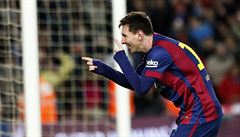 Lionel Messi oslavuje vstelenou branku