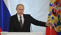 Vladimir Putin pednáí kadoroní zprávu o stavu Ruské federace.