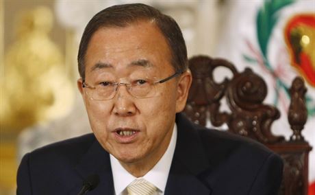 Generální tajemník OSN Pan Ki-mun na jednání v Lim.