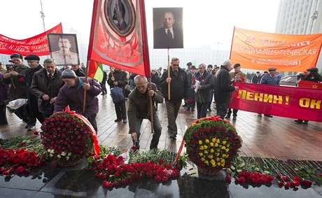 Oslavy Dne revoluce v bloruském Minsku - hlavním mst poslední evropské...