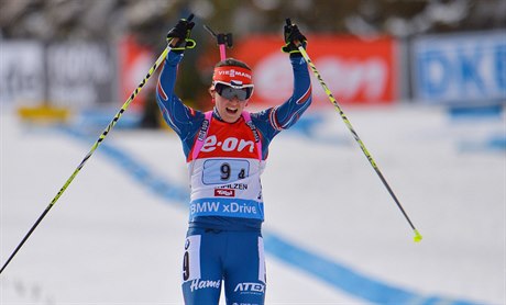 Veronika Vítková ve finiši.