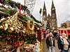 Vánoní trhy, vánoní nákupy, trh, jmelí