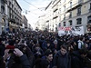 Studenti vyli do ulic Milána bhem generální stávky