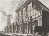 Giovanni Battista Piranesi: Veduta s bazilikou San Paolo fuori le Mura (z cyklu...