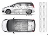 Peugeot 5008 je vybaven 6 airbagy, které chrání cestující ve vech tech adách...