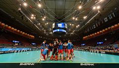 �e�tí florbalisté p�ed semifinále s Finskem.