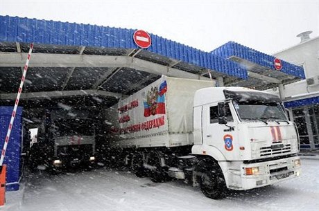 Ruský konvoj na Ukrajinu, prosinec 2014.