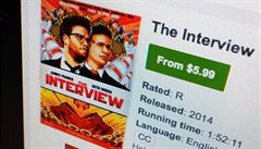 Prodej filmu The Interview na internetu.