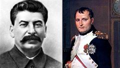 Josif Vissarionovi Stalin (vlevo) a Napoleon Bonaparte mají na dnení...