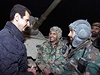 Syrsk prezident Bar Asad s vojky syrsk armdy.