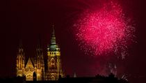 Pražský novoroční ohňostroj 1. ledna 2015