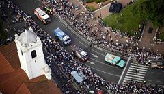 Kamiony p�i prologu Rallye Dakar.