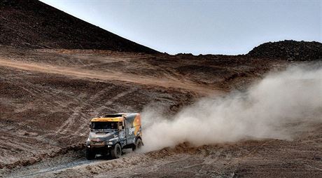 Rallye Dakar - 9. etapa: Iquique - Calama, Chile, 13. ledna. Tom Vrtn na...
