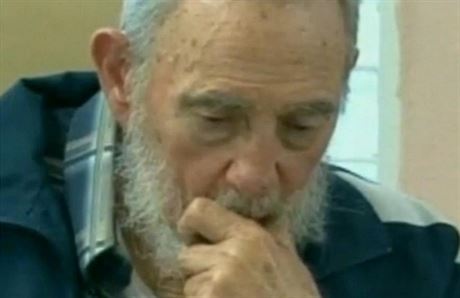 Smutný Fidel Castro