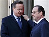 Francois Hollande a David Cameron.