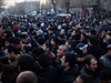 Arméntí demonstranti v Jerevanu se doadují vydání ruského vojáka