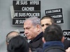 Izraelský premiér Benjamin Netanjahu ped koer lahdkástvím ve Vincennes.