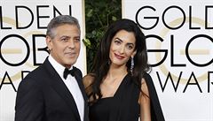 Společně se svou ženou, advokátkou Amal Clooney, se účastnil 15. února...