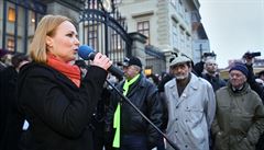 Místopředsedkyně poslaneckého klubu ODS Jana Černochová na demonstraci proti...