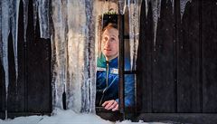 Smutný pohled. Luká� Bauer kv�li nemoci do Jizerské padesátky nenastoupil.