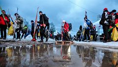 V Jizerských horách je víc sněhu než před Vánoci, pochvalují si lyžaři